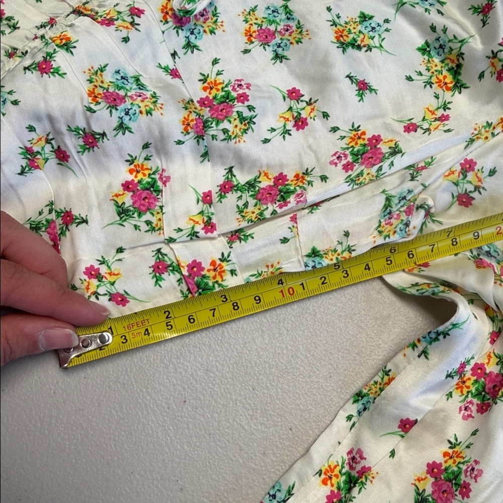 NWT For Love and Lemons Floral Long Sleeve Crop Top - Picture 9 of 9